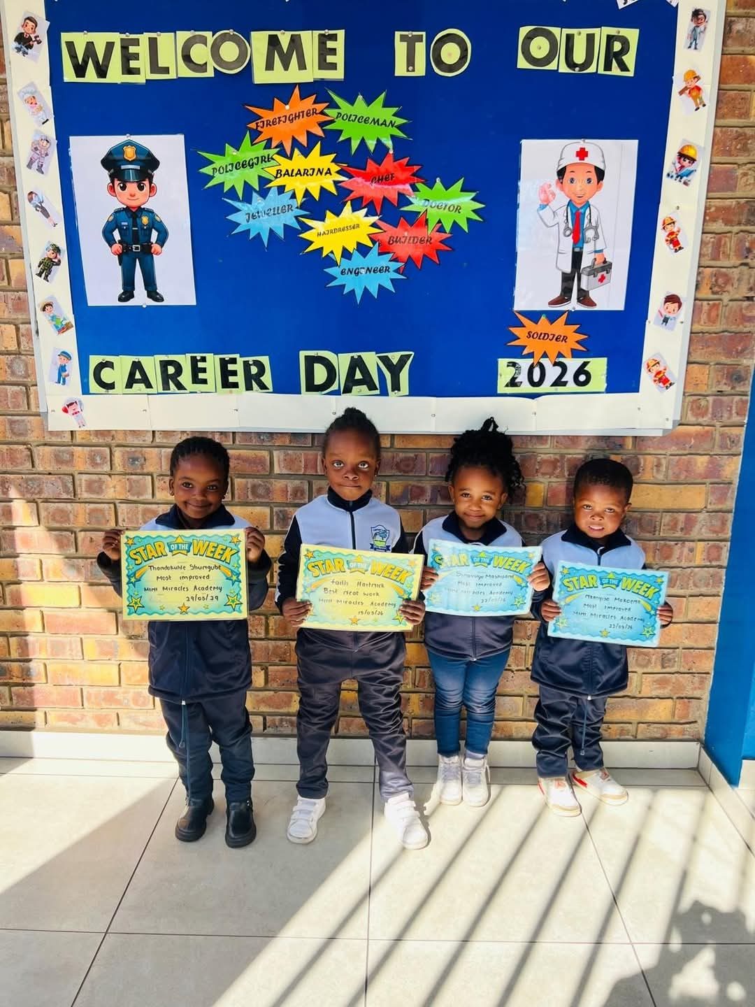 Mini Miracles learners celebrating achievement